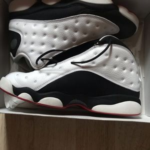 Jordan 13 he got game size 10 condition 9/10